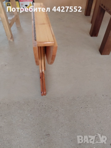 Трапезна маса ф110 см  дъб и още 6 бр., снимка 13 - Маси - 52447007