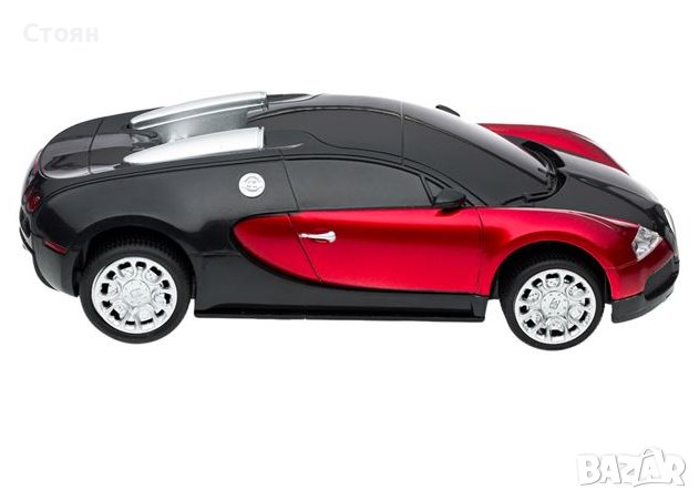 RC кола Buggati Veyron 16.4 Grand Sport Red с волан, снимка 2 - Коли, камиони, мотори, писти - 43101068