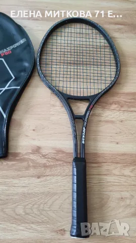 Dunlop Maxpower P50 W.Germany оригинална тенис ракета в кожен калъф/топ състояние, снимка 2 - Тенис - 50294985