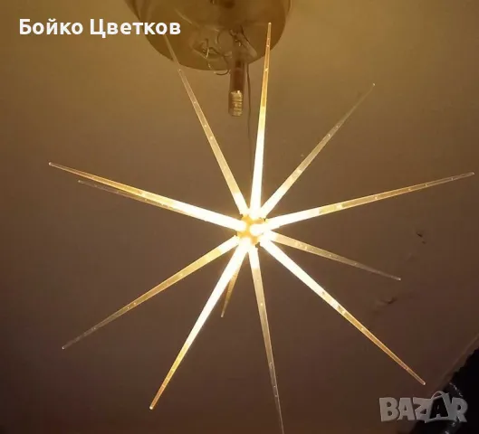 Коледна 3D Led звезда с мигащ ефект с 8 режима на работа!, снимка 2 - Декорация за дома - 48406240
