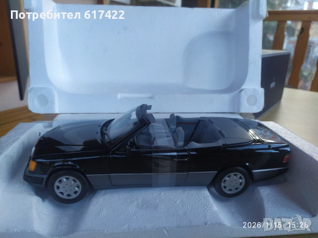 1:18 Метален модел на Mercedes  Benz  300 CE-24 Cabriolet W124 Norev, снимка 2 - Колекции - 53113690