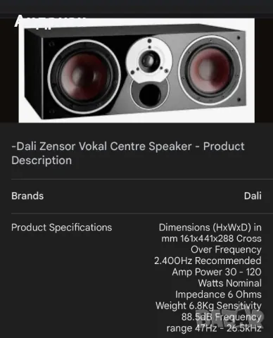 HiFi система Denon Avr-X 3400H,SVS,Dali Zensor, снимка 11 - Аудиосистеми - 50236249