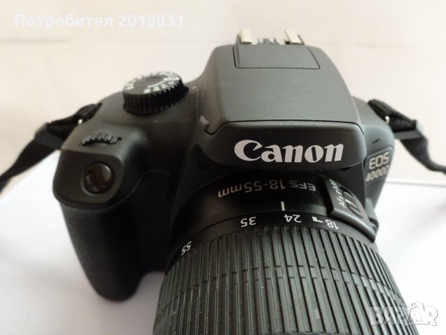 Canon 4000D +18-55 мм F/3.5-5.6 III + 32 ГБ карта + чанта, снимка 3 - Фотоапарати - 39243978