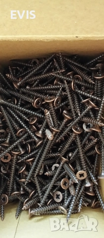 Винтове за дърво 3x30 мм – бронзирани