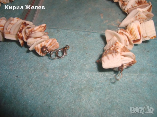 МИДЕНО ХИПАРСКО ЛЯТНО ПЛАЖНО КОЛИЕ ХЕНД МЕЙД АРТ ИЗРАБОТКА 26938, снимка 2 - Колиета, медальони, синджири - 35078886