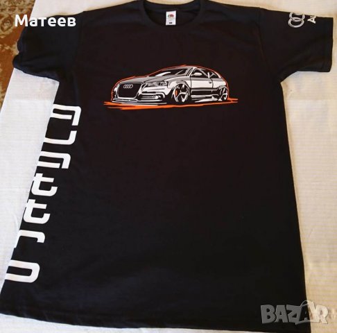 Тениска Ауди Audi quattro А3 А4 А5 А6 А7 А8 RS S line, снимка 2 - Тениски - 30206520