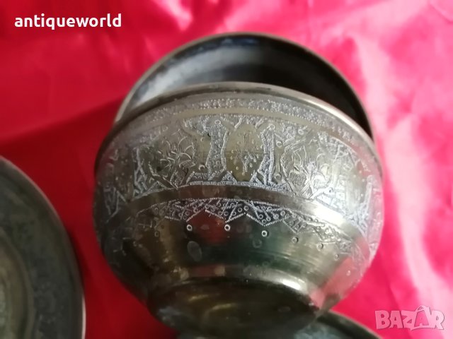 Стари ПЕРСИЙСКИ Месингови Съдове, снимка 6 - Антикварни и старинни предмети - 43336265