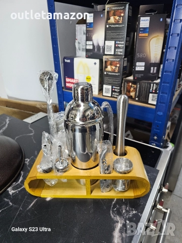 Комплект шейкър за коктейли - машина за коктейли за напитки 750 мл - подарък комплект за барман , снимка 14 - Обзавеждане за заведение - 52826488