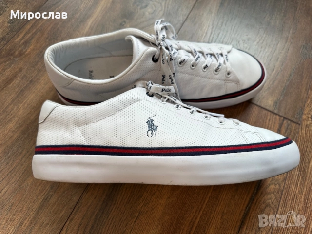 Polo by Ralph Lauren мъжки кожени сникърси/маратонки 45 номер, снимка 5 - Маратонки - 52858134