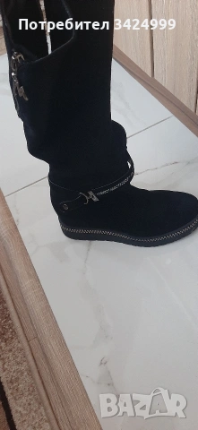 Нови дамски ботуши от велур