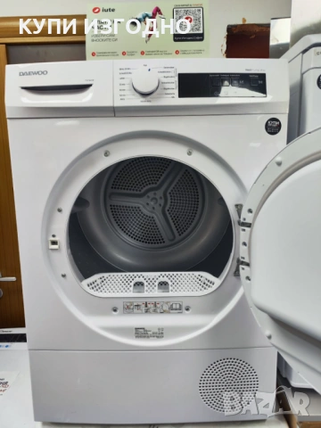 Сушилня Daewoo термопомпа 7 кг А+++, снимка 3 - Сушилни - 53432143