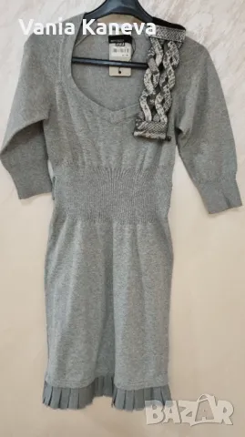 Манго.Елегантна рокля. Комбинация с тафта.., снимка 3 - Рокли - 45368908