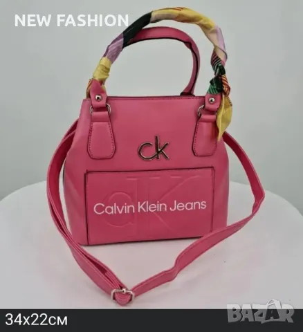 Дамски Кожени Чанти CALVIN KLEIN , снимка 4 - Чанти - 47450242