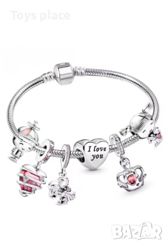 Различни гривни с Талисмани тип Пандора , снимка 2 - Гривни - 51061355