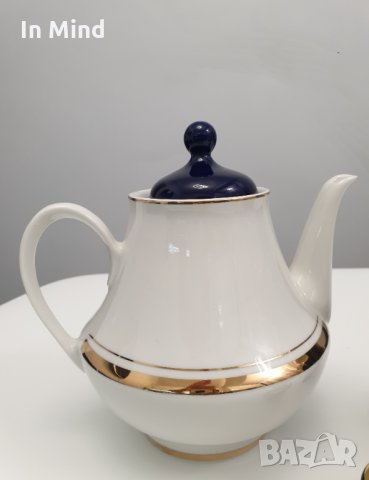 Вазички и чайник с печат от 60-те години, снимка 6 - Антикварни и старинни предмети - 35063222