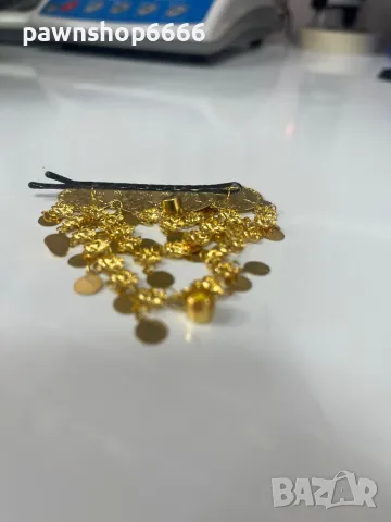 Златна висулка за коса 14К / Златна фиба за коса 14К, снимка 5 - Колиета, медальони, синджири - 50301024