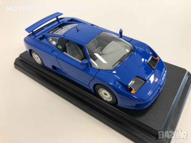 Метална колекционерска количка BUGGATI EB110 1991г. 1:24 мащаб, снимка 2 - Колекции - 37367502