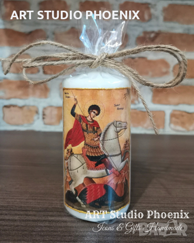 Икона на Свети Георги Победоносец icona Sveti Georgi Pobedonosec, снимка 4 - Икони - 14331566