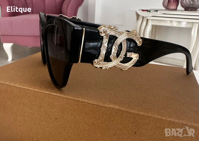 очила с черен обикновен калъф и ув защита dolce gabbana 