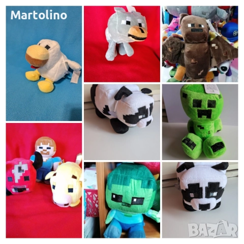 Нова плюшена играчка Майнкрафт крава, снимка 2 - Плюшени играчки - 49894243