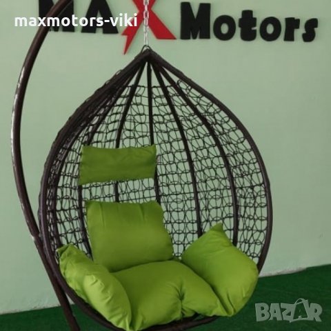 Градинска люлка тип яйце КАФЯВО С ЗЕЛЕНО-155лв, снимка 2 - Други - 33438458