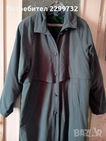 Дамски дълъг шлифер № 54 с дебела сваляща се подплата, снимка 3 - Шлифери - 52288075