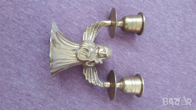 месингови и железни свещници кани панички, снимка 6 - Декорация за дома - 37556020
