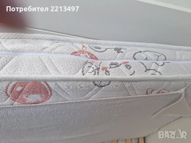 Детско легло 60X120 см бяло LORELLI, снимка 5 - Бебешки легла и матраци - 50152570