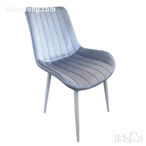 Трапезен стол Ария - светлосив, снимка 2 - Столове - 52253082