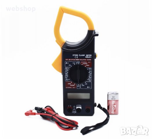 ДИГИТАЛЕН АМПЕРМЕТЪР КЛЕЩИ И МУЛТИМЕТЪР DIGITAL CLAMP METER DT-266, снимка 3 - Клещи - 33647517