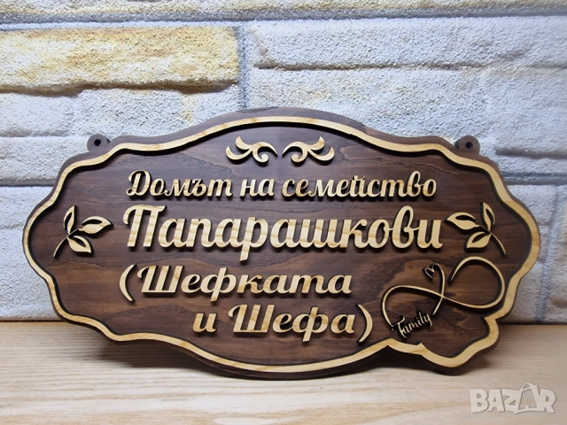 🌟Персонализирана табела с текст по избор имена, фамилия или всичко друго, което изберете