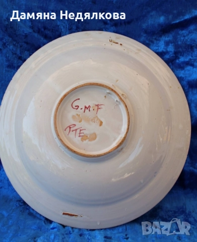 голяма испанска чиния, снимка 2 - Чинии - 51647436