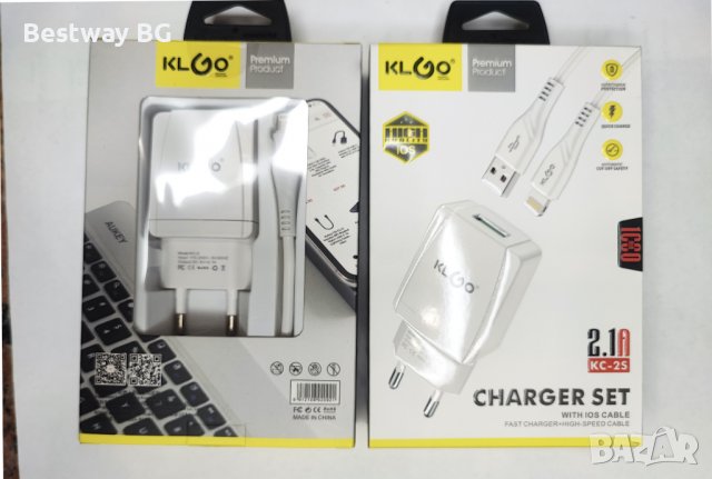 Комплект, мрежово зарядно TC-9, бързо зареждане, кабел за TYPE-C,, microUSB ИЛИ ЗА TYPE C по желание, снимка 3 - USB кабели - 39975335