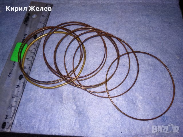 КОМПЛЕКТ ПОМЕДНЕНИ и БРОНЗИРАНИ ОРИЕНТАЛСКИ ОРНАМЕНТИРАНИ СТОМАНЕНИ ГРИВНИ 37511, снимка 3 - Гривни - 40813915