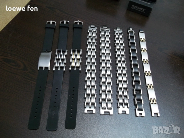 Мъжки гривни стомана и стомана със силикон !, снимка 8 - Гривни - 52369954