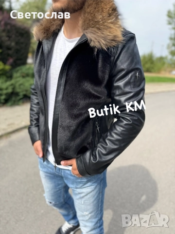 Нови Мъжки якета от естествена кожа , снимка 3 - Якета - 52239500