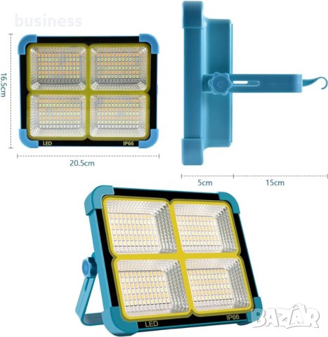 LED соларна къмпинг лампа ВИСОК КЛАС с 5 режима на работа, снимка 3 - Лед осветление - 43250515