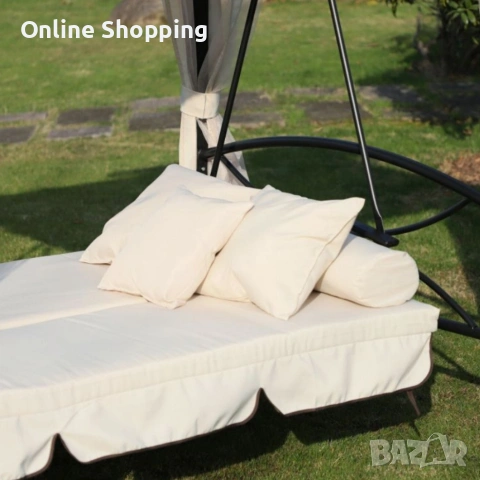 Луксозна градинска шатра с люлка и функция сън за пълен релакс, снимка 5 - Градински мебели, декорация  - 53327292