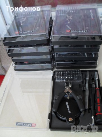  Отвертка Бит Клещи Лупа Пинсета ОРИГИНАЛ „РARKSID“НЕМСКИ комплекти Фина механика от S2 стомана , снимка 3 - Отвертки - 34715956