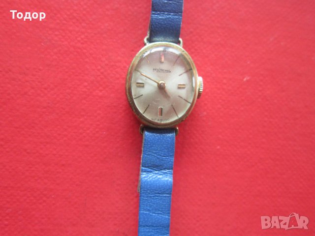 Позлатен швейцарски часовник Хабман, снимка 6 - Дамски - 33102450