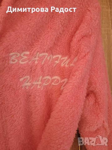 Дамски пухени халати. Състояние ново. Цвят розов. , снимка 3 - Пижами - 38461072