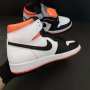 Nike Air Jordan 1 High Electro Orange Размер 42 Номер Нови Оригинални Обувки Кецове Мъжки Дамски Бял, снимка 4