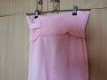 Дамски розов машинно плетен панталон с висока талия,подгъващ се колан.Размер М–L.10 лв., снимка 2
