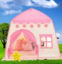 Забавна,Приказна детска палатка къща с прозорчета  за  принцеси👸 за щури игра и забавления , снимка 2