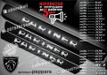 ПРАГОВЕ карбон PEUGEOT PARTNER фолио стикери peppara, снимка 1