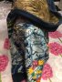 Зимно яке с пух Ed Hardy by Christian Audigier Tatoo Tiger Wolf bird S Small, снимка 7