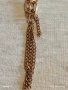 Дълго златисто колие с ресни Арт бижу майсторска изработка 51923, снимка 3