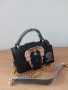 Луксозна Черна чанта Versace кодSG81P, снимка 1 - Чанти - 43981170