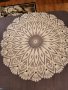 Плетена кръгла покривка, снимка 1 - Покривки за маси - 39965045