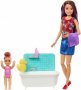 Барби Скипър кукли детегледачка комплект за баня и тоалетна кукла Barbie Skipper, снимка 3
